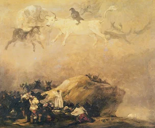 Scena di Capriccio: Animali nel Cielo